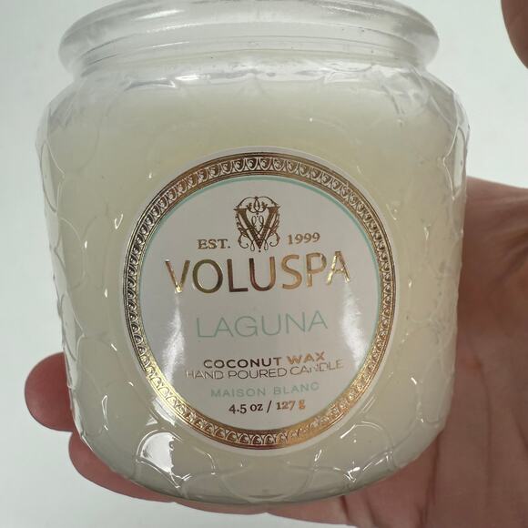 Voluspa Laguna Petite Jar Candle 4.5 Oz Vanilla Coconut NO LID - Picture 5 of 6